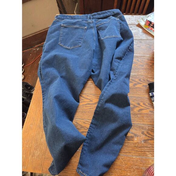 Good American Plus Size Always Fits Good Waist Skinny Jean In Blue 821 Sz 20-26 - Picture 5 of 6